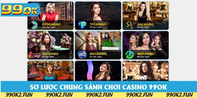 Sơ lược chung sức hấp dẫn về sảnh chơi Casino 99OK 